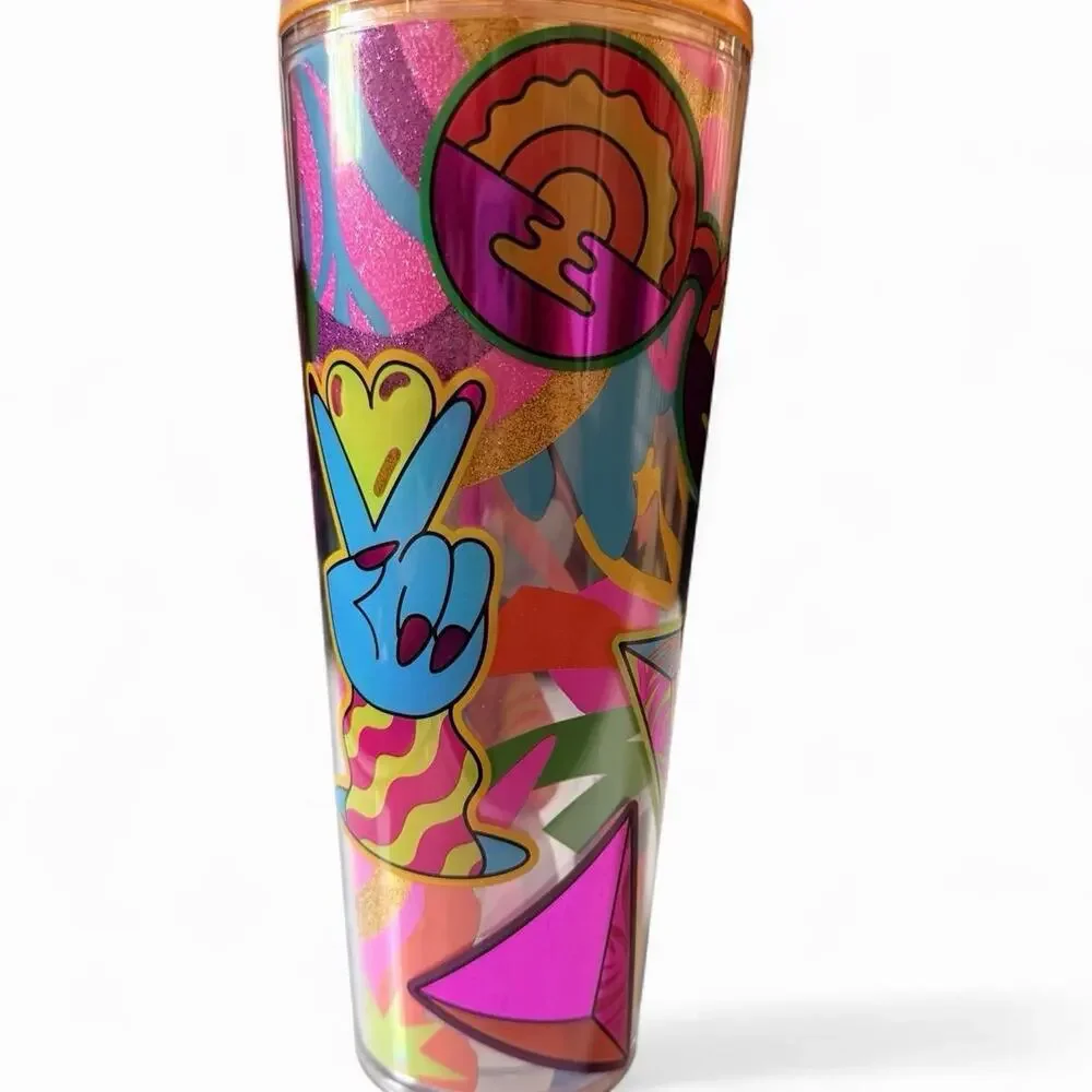 NEW Starbucks Cold Cup Tumbler 24 oz Venti Tim Singleton Pride Summer 2023